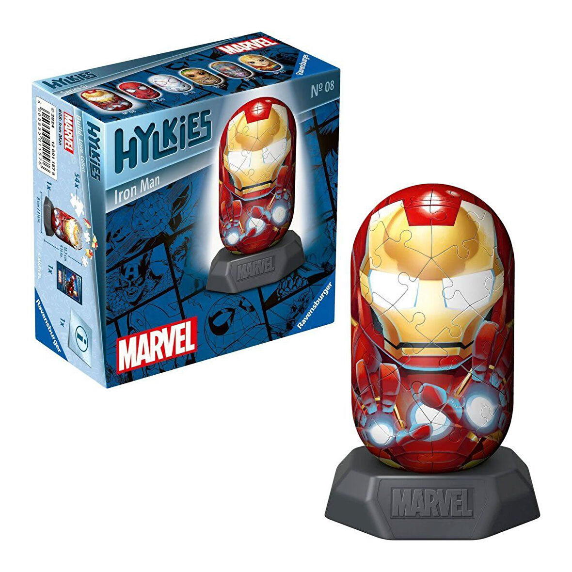 Kız Erkek Çocuk Oyuncak 011576 Hylkies - Iron Man 54 parça Puzzle - No:08 - Ravensburger Kız Erkek Ç