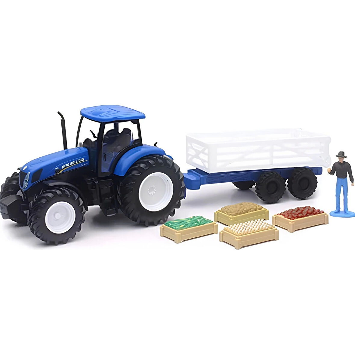 Kız Erkek Çocuk Oyuncak New Holland 1/32 Çiftlik Aracı ve Traktör T7.270 Kız Erkek Çocuk Oyuncak Eği