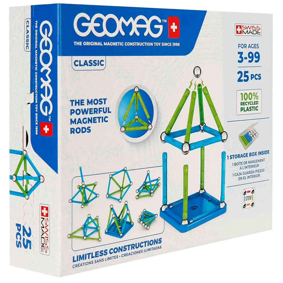 Kız Erkek Çocuk Oyuncak Geomag Classic Manyetik Zeka Oyunu 25 Parça S02000275 Kız Erkek Çocuk Oyunca