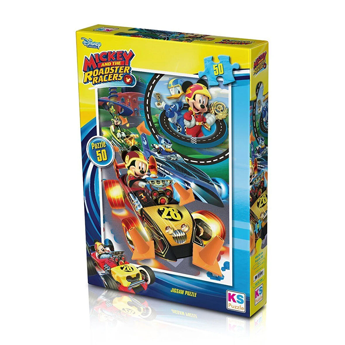 Kız Erkek Çocuk Oyuncak MCH709 KS Mickey Mouse / 50 Parça Puzzle Kız Erkek Çocuk Oyuncak Eğitici Eğl