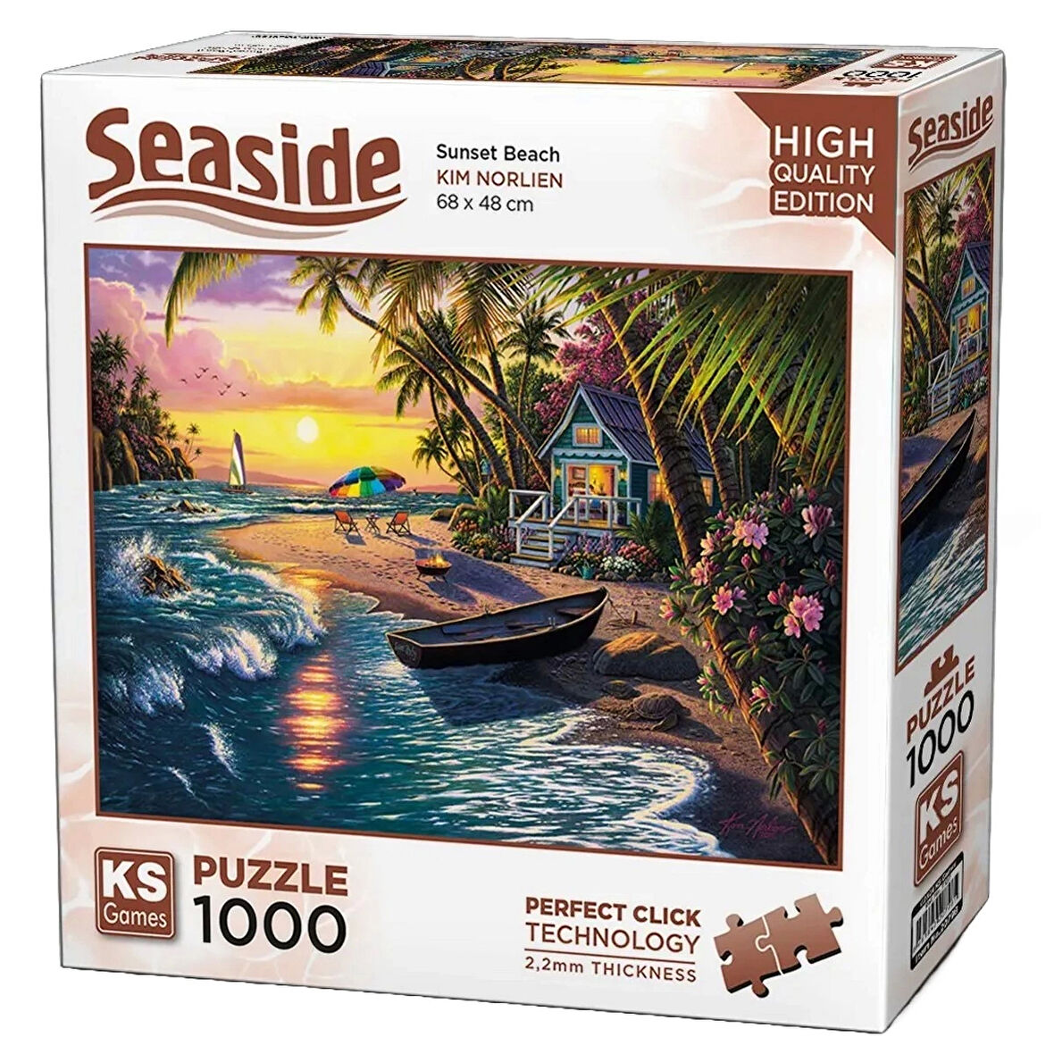 Kız Erkek Çocuk Oyuncak KS Games Sunset Beach Puzzle 1000 Parça 20798 Kız Erkek Çocuk Oyuncak Eğitic