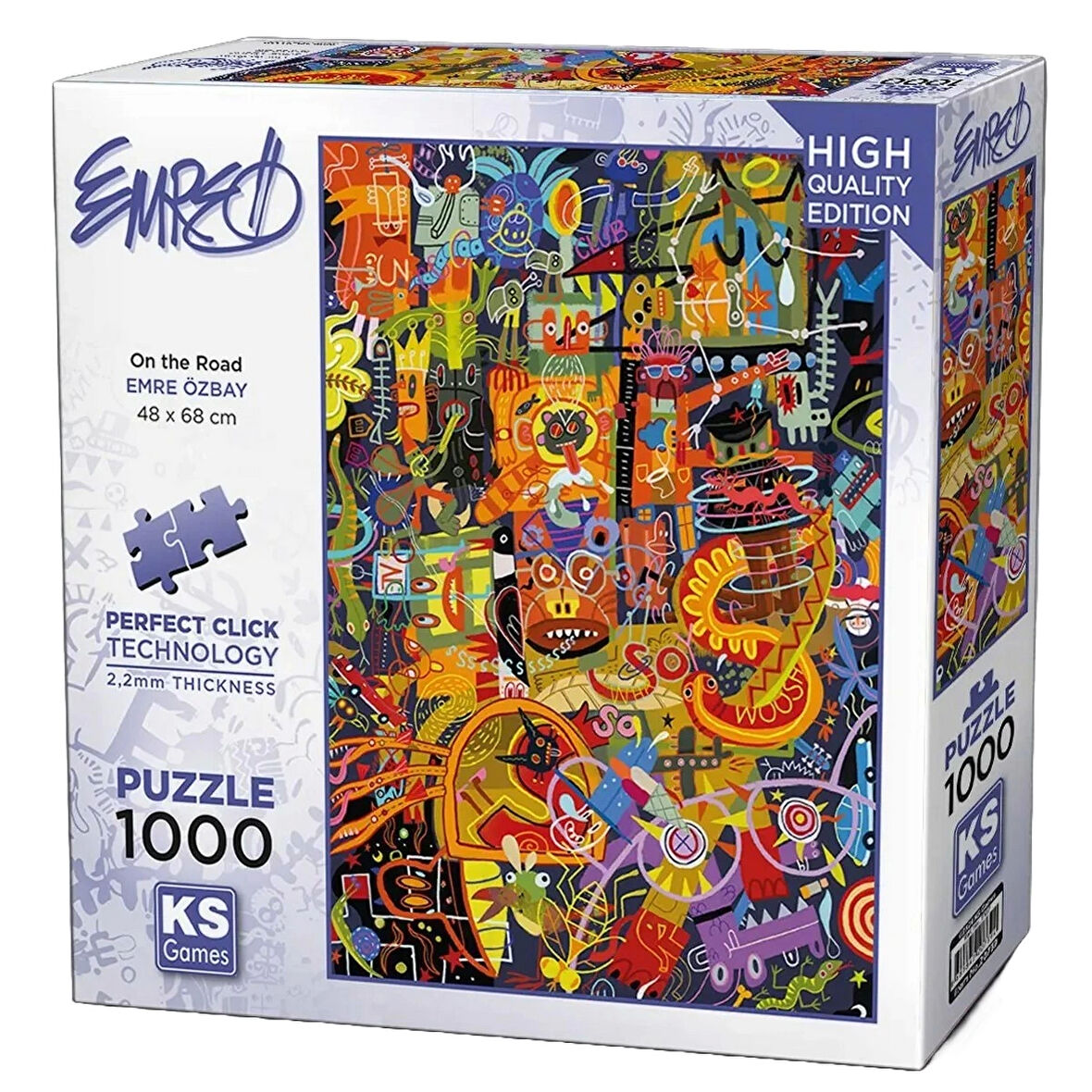 Kız Erkek Çocuk Oyuncak KS Games On the Road Puzzle 1000 Parça 20739 Kız Erkek Çocuk Oyuncak Eğitici