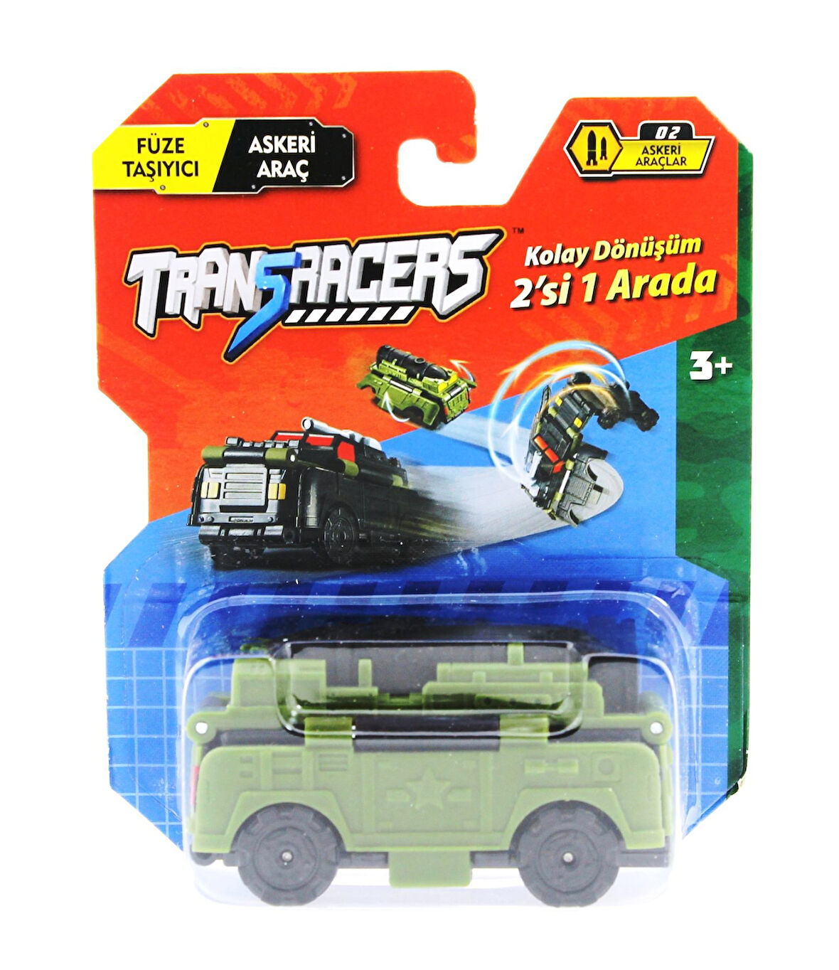 Kız Erkek Çocuk Oyuncak Transracers Dönüşen Araçlar Askeri Araçlar Füze / Askeri Araç Kız Erkek Çocu