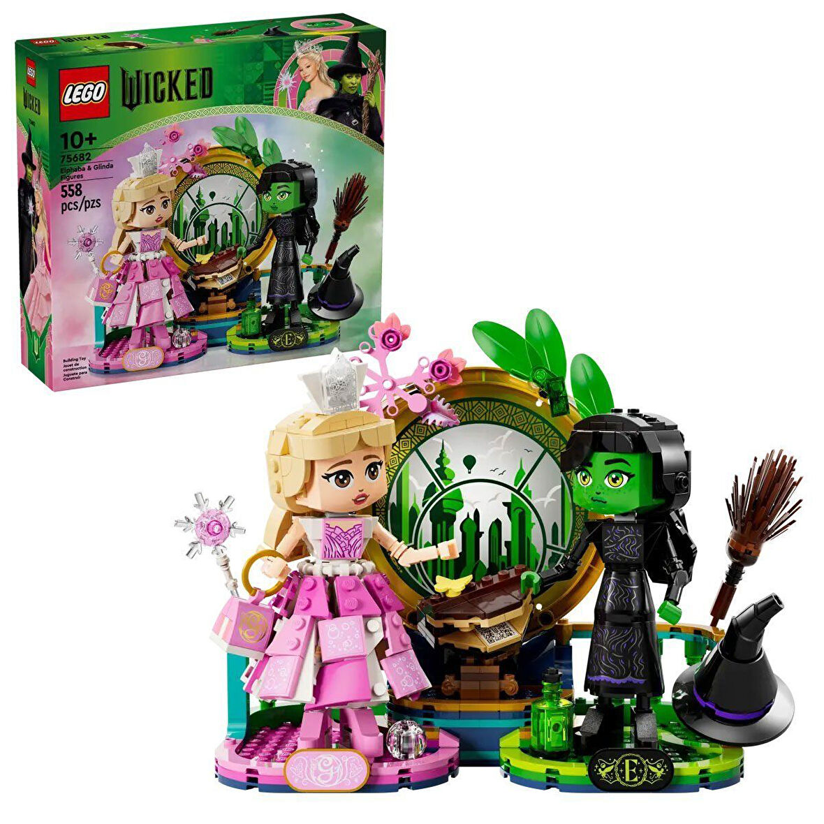 Kız Erkek Çocuk Oyuncak 75682 Wicked - Elphaba ve Glinda Figürleri 558 parça +10 yaş Kız Erkek Çocuk