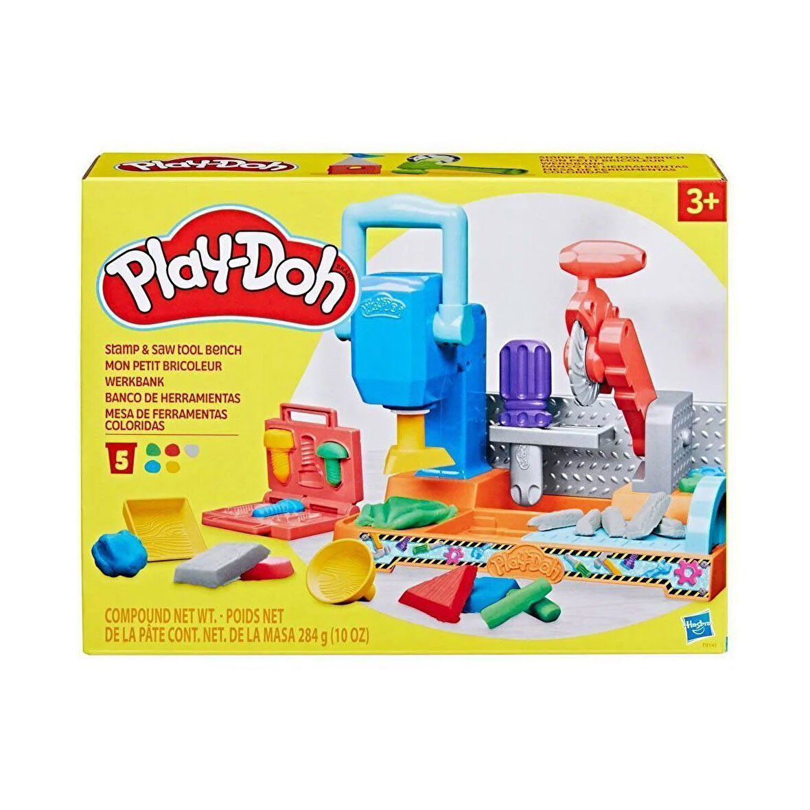 Kız Erkek Çocuk Oyuncak F9141 Play-Doh Renkli El Aletleri Tezgahı Oyun Seti +3 yaş Kız Erkek Çocuk O