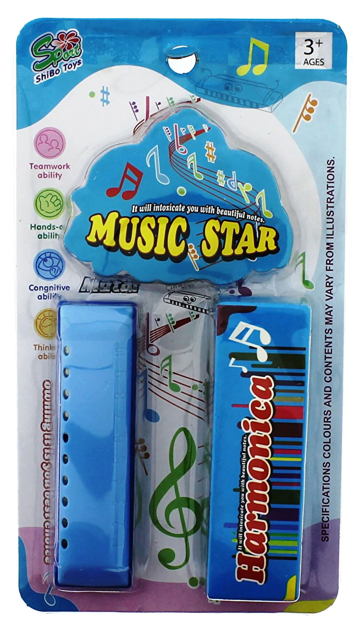 Kız Erkek Çocuk Oyuncak Mavi Harmonika Kız Erkek Çocuk Oyuncak Eğitici Eğlenceli Oyuncak