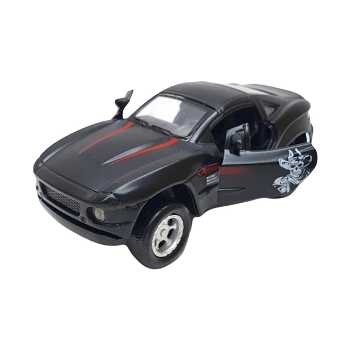 Mustang Çek Bırak Spor Araba - Işıklı Sesli Model -Siyah