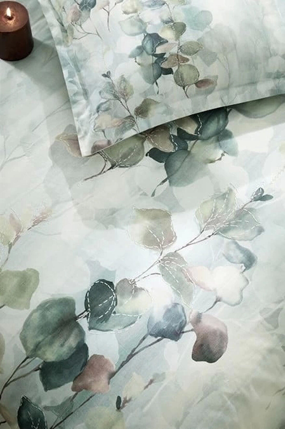 Özdilek Çift Kişilik Ranforce Nevresim Takımı Nature Drip Yeşil