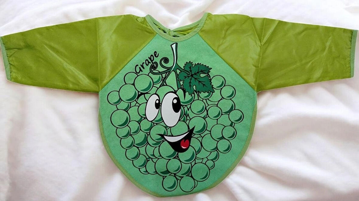 0-12 AY KOLLU ŞİRİN RENKLİ DESENLİ MAMA  ÖNLÜĞÜ
