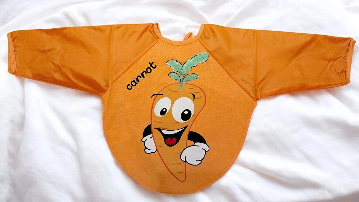 0-12 AY KOLLU ŞİRİN RENKLİ DESENLİ MAMA  ÖNLÜĞÜ