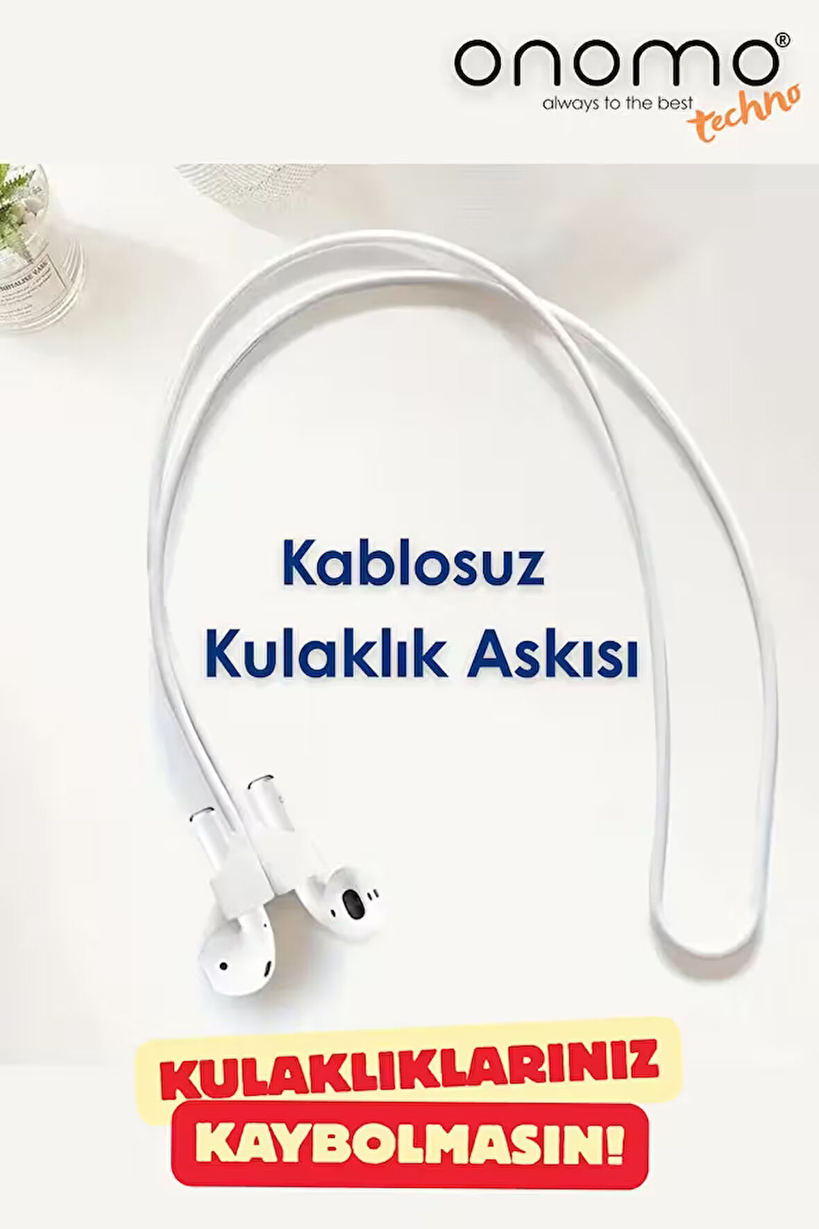 Techno Beyaz Renk Kablosuz Kulaklık Askısı