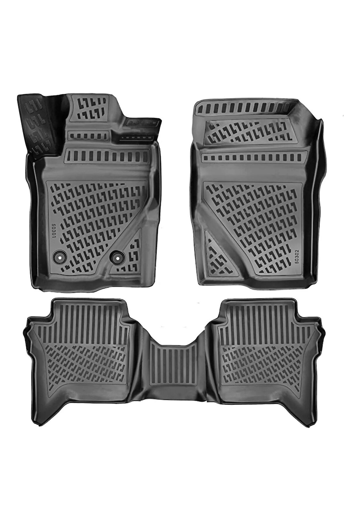 Ford Ranger 2024 Araca Özel Tasarım 3D Havuzlu Paspas