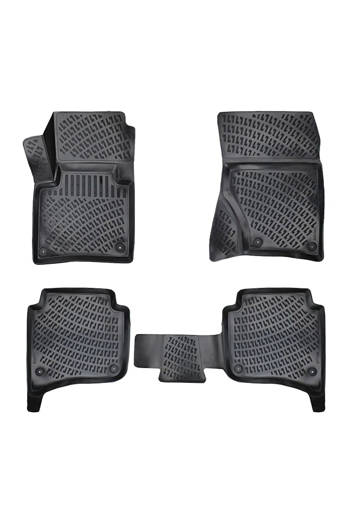 Volkswagen Touareg 4 Bölge Klimalı 2014 Araca Özel Tasarım 3D Havuzlu Paspas