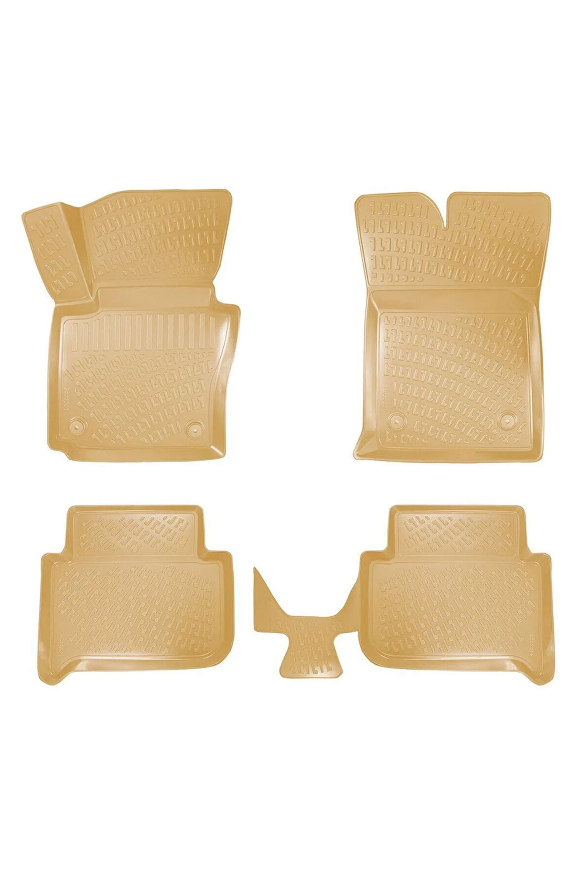 Volkswagen Touran 2011 Araca Özel Tasarım 3D Havuzlu Bej Paspas