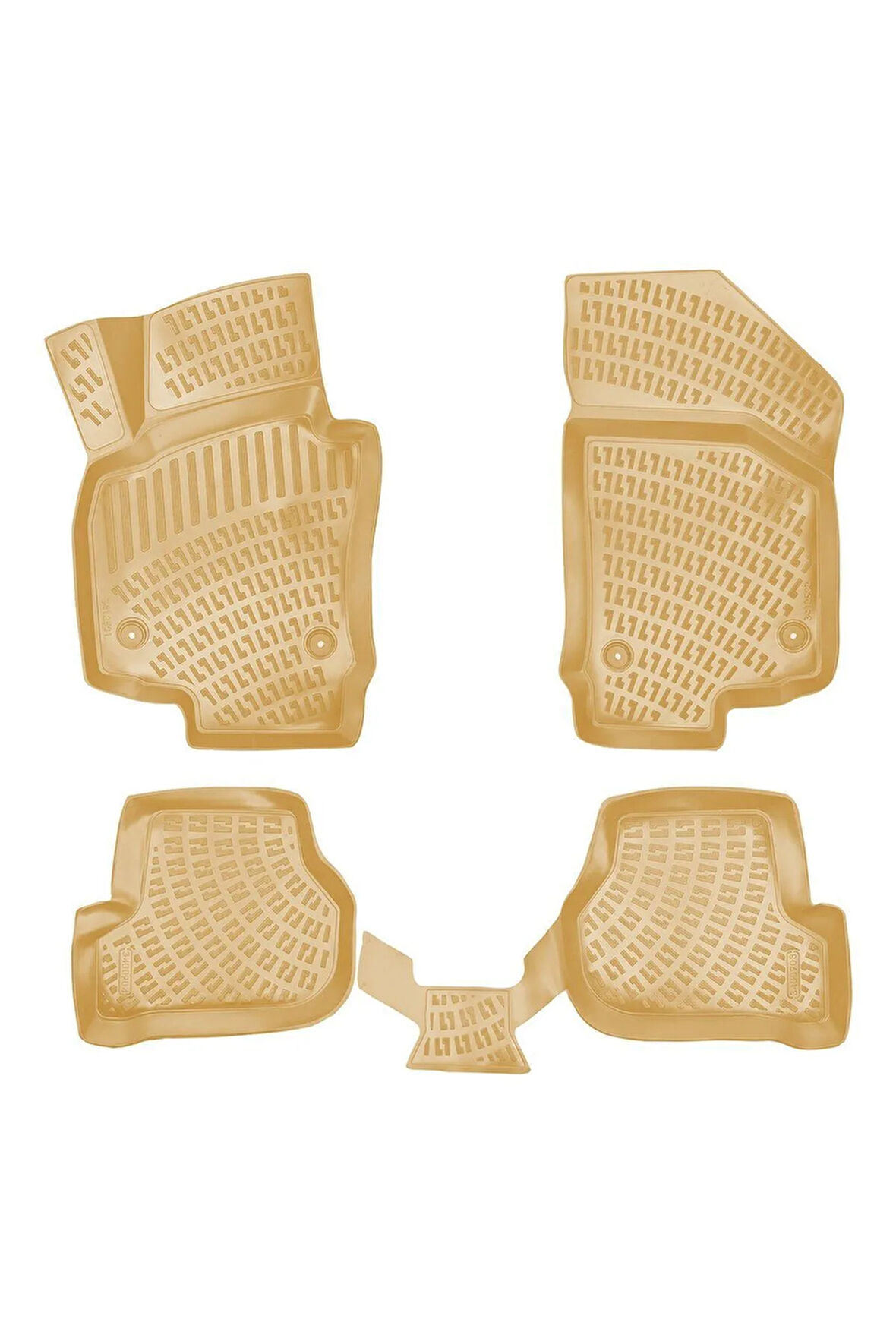 Seat (Alt Kısım)ea 2010 Araca Özel Tasarım 3D Havuzlu Bej Paspas