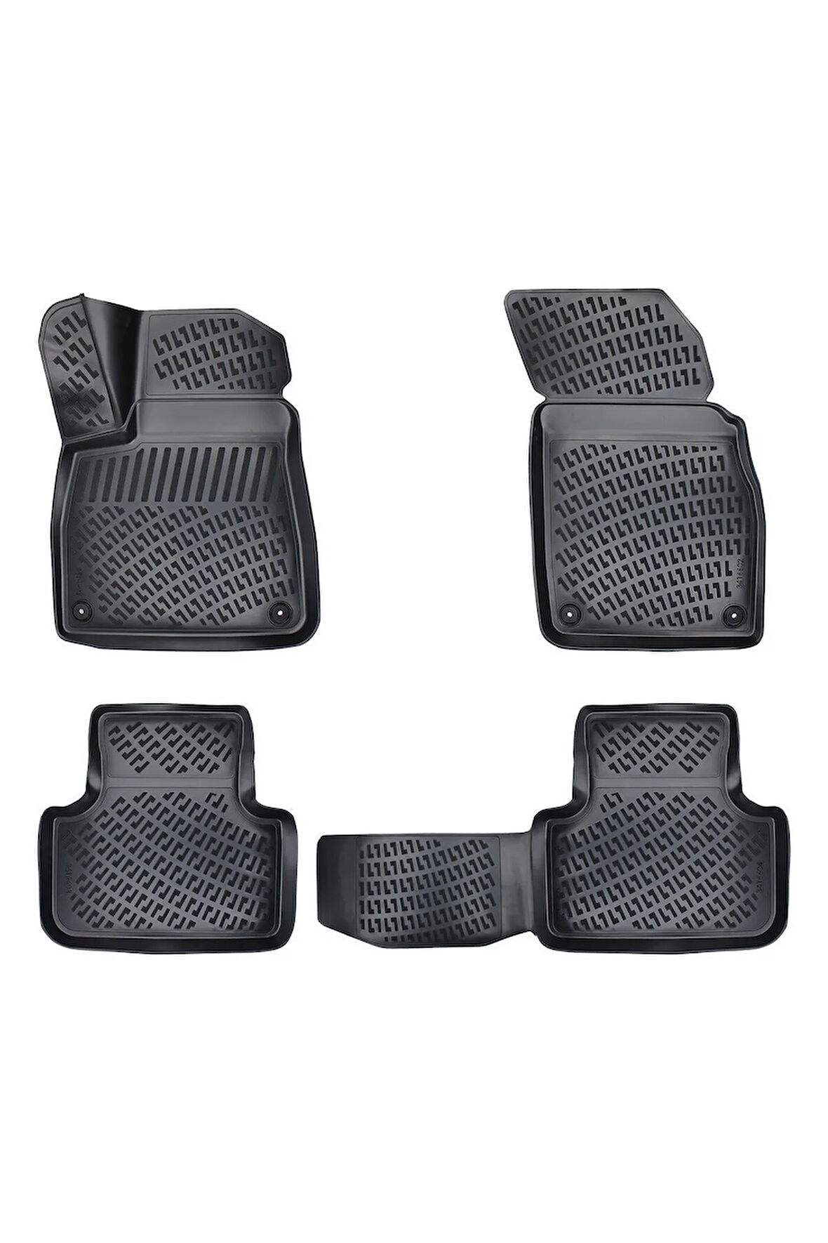 Audi Q7 2017 Araca Özel Tasarım 3D Havuzlu Paspas