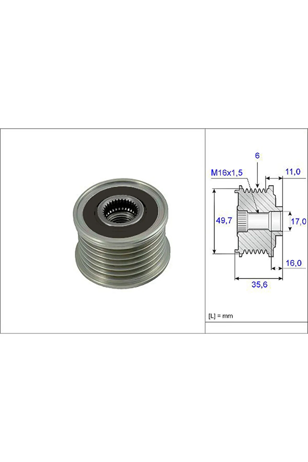 ALTERNATOR KASNAGI MERCEDES W202 W203 CL203 C209 W210 W461 W163 W220 W638 W639 B