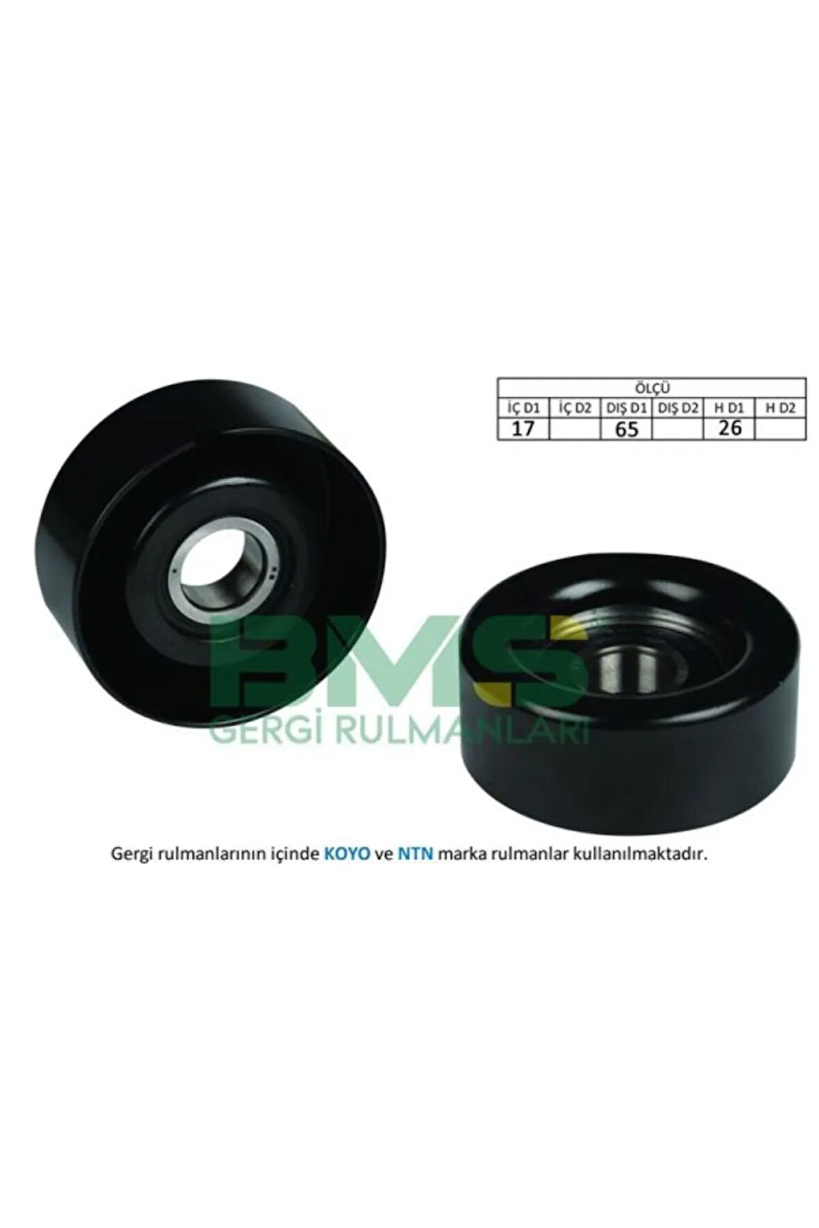 Alternatör Gergi Rulmanı Accent 05 Getz-i10-i20-i30-i40 1.5crdı-1.6crdı-1.7crdı-