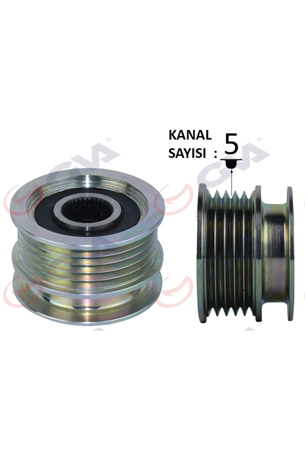 Alternatör Kasnağı Rulmanlı Megane-clıo Iı-kangoo-twng-symbol Iı 01- 5 Kanallı K
