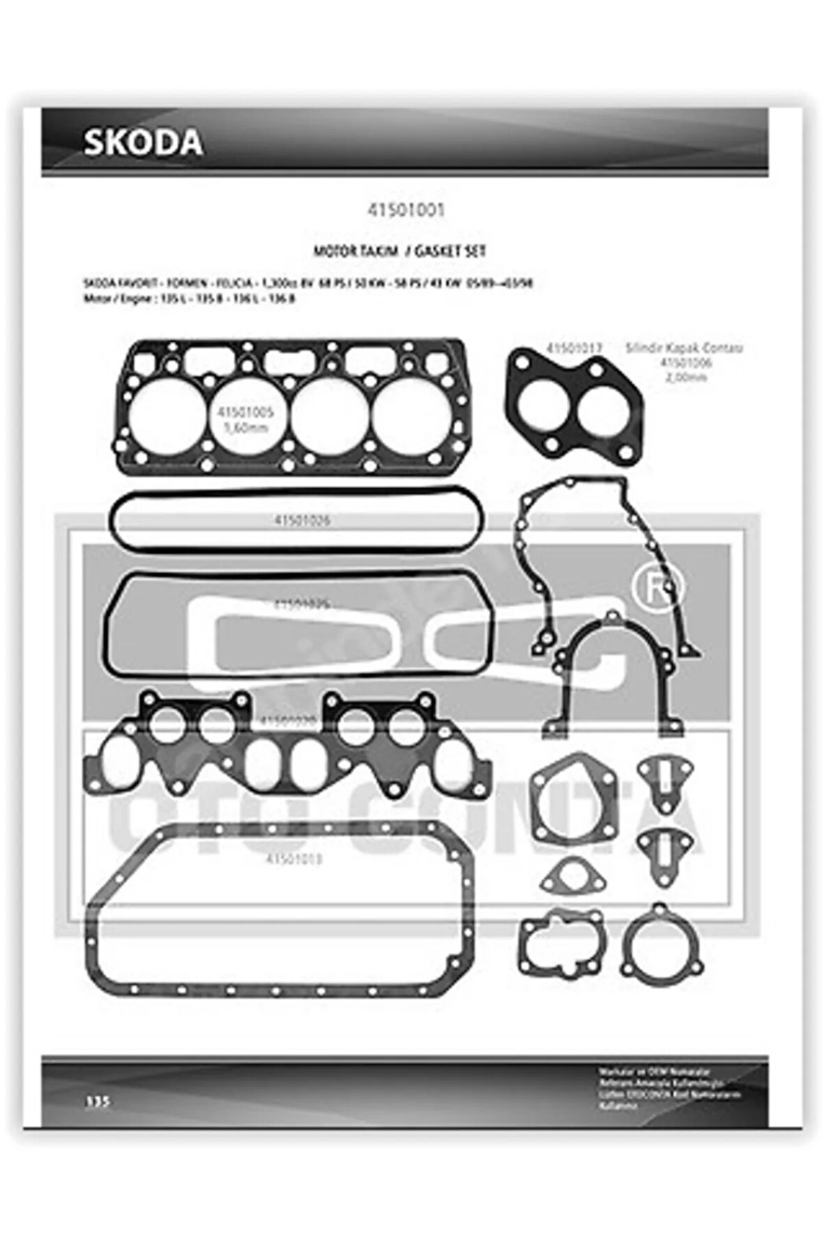 MOTOR TAKIM CONTASI KEÇESİZ FAVORİT