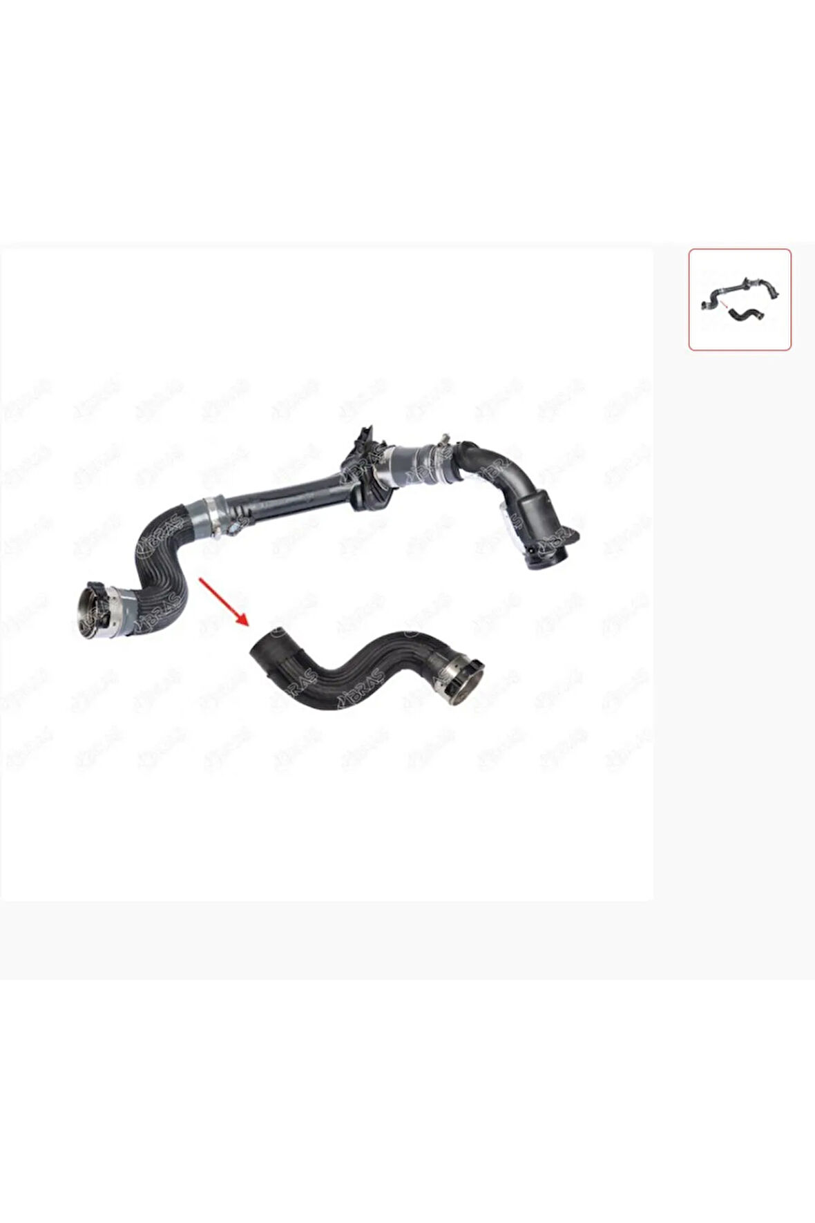 TURBO HORTUMU BÜYÜK PLASTİK PARÇA HARİÇ MGN III-FLUENCE 1.5DCI 11-IBRAS 11598-144602487R