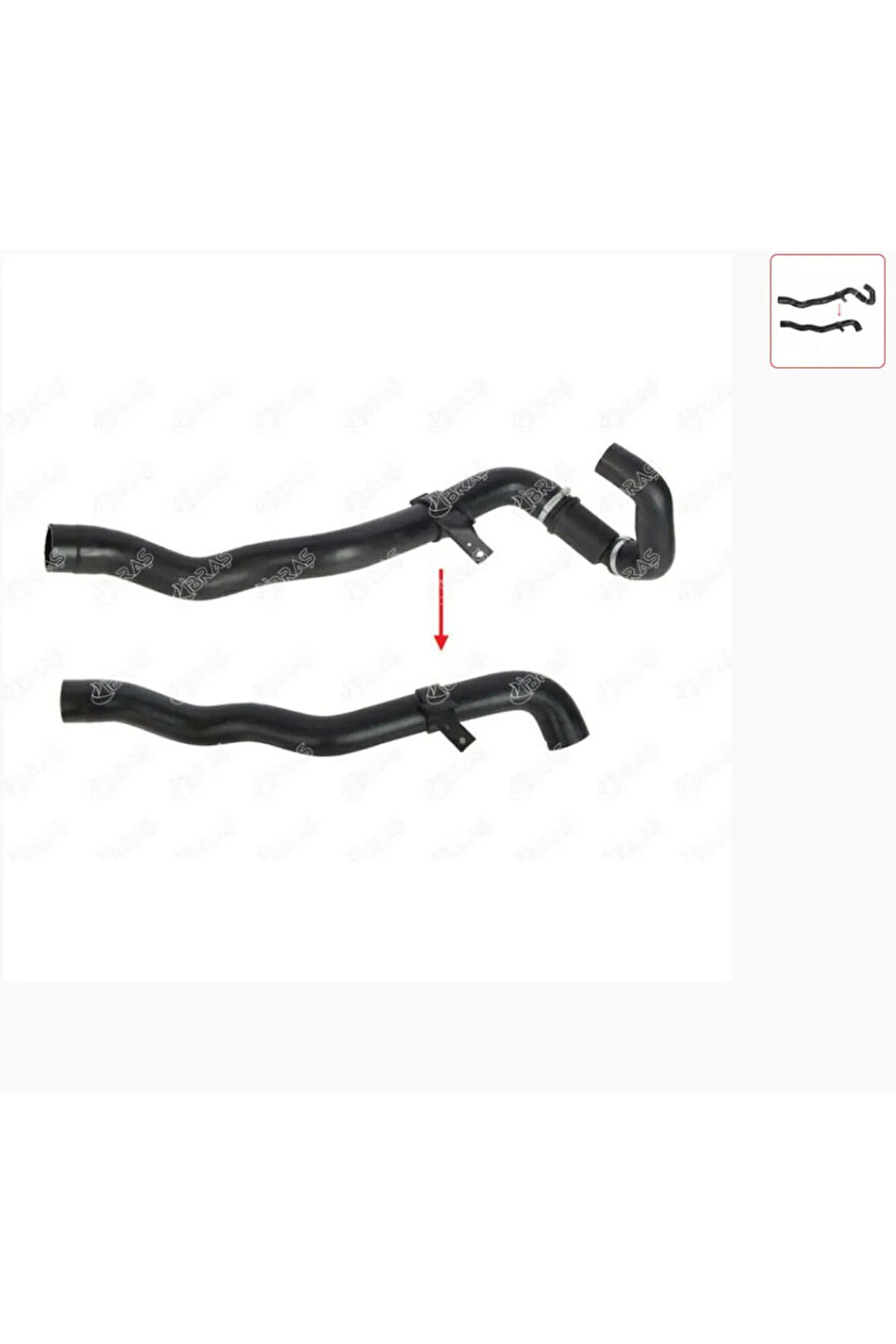 TURBO HORTUMU BÜYÜK DACIA SANDERO 1.5 DCI PLASTİK PARÇA HARİÇ-IBRAS 11176-8200921758