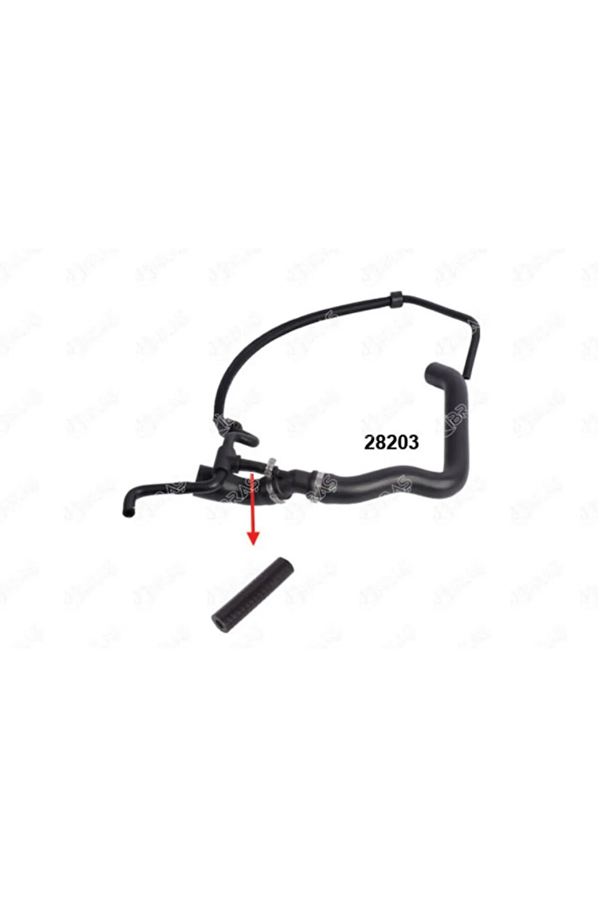 HORTUM RADYATÖR ÜST(Ara Bağlan... 2.5TDI AHD-ANJ-A 2D0122101D.IBR