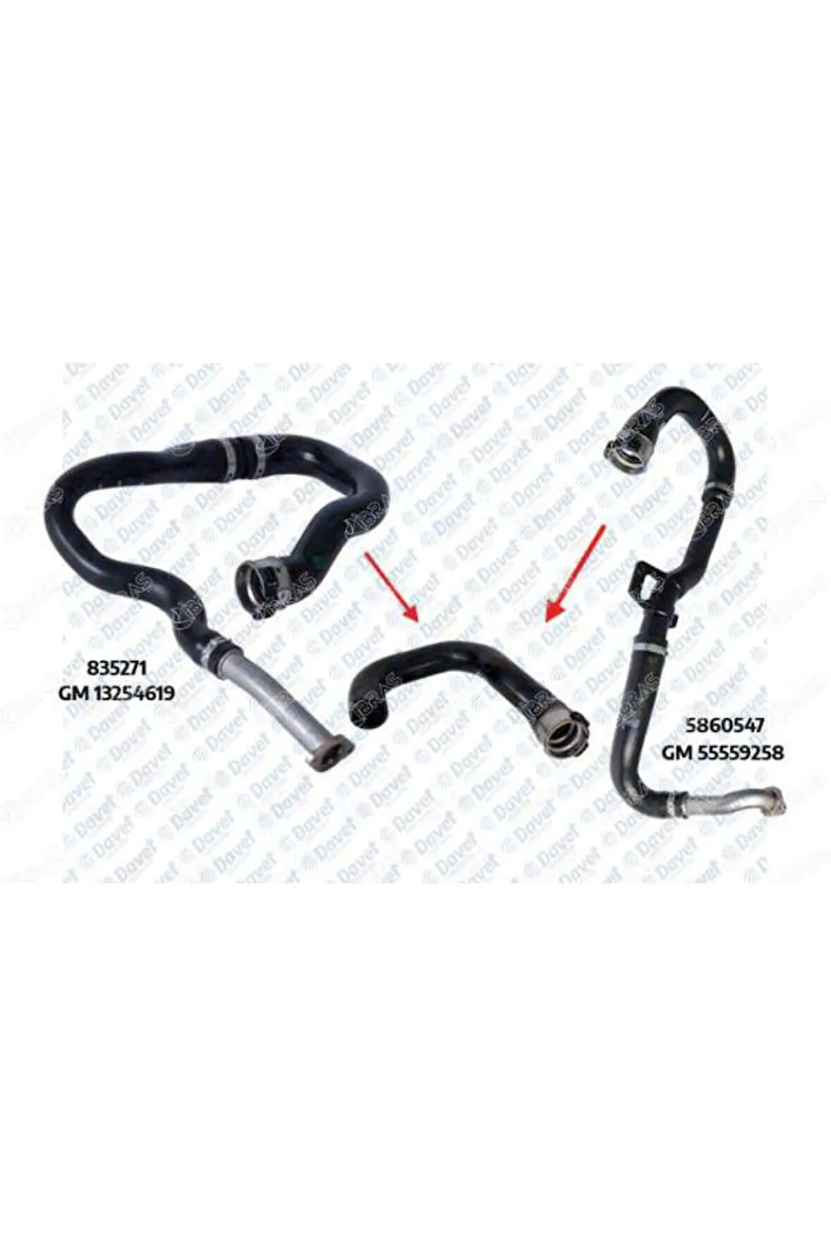 TURBO HORTUMU PLASTIK PARCA HARIC OPEL CORSA D 1.3 CDTI