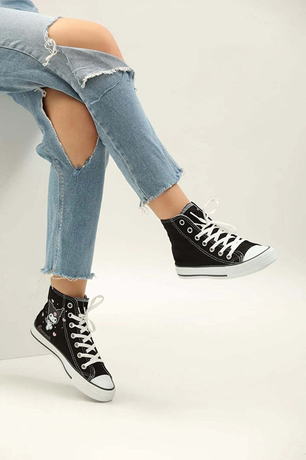  Kuromi Baskılı  Bilekli Spor Ayakkabı Sneakers