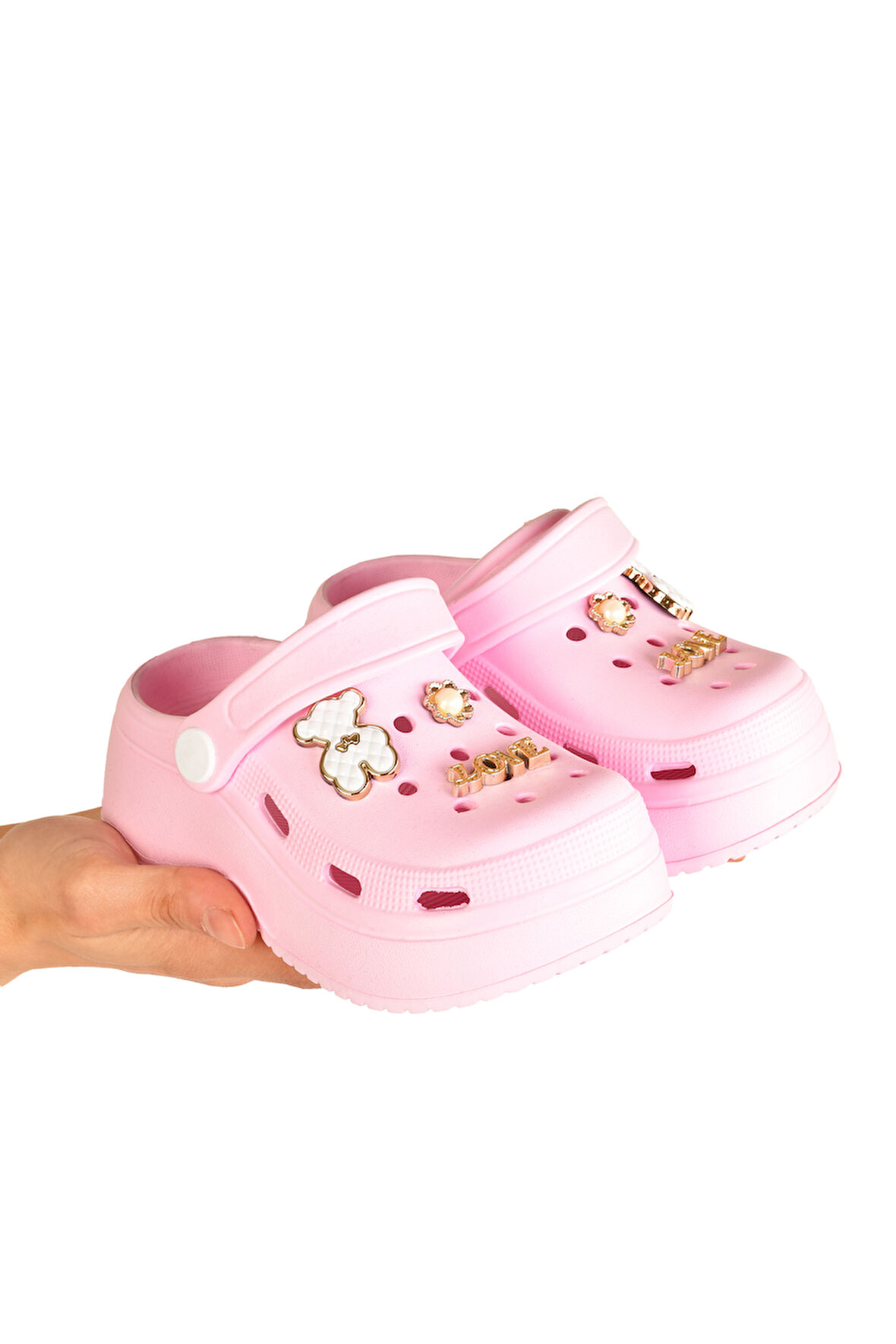 KIZ ÇOCUK KAYMAZ YÜKSEK TABAN RAHAT KALIP PLAJ HAVUZ ÇOCUK TERLİĞİ