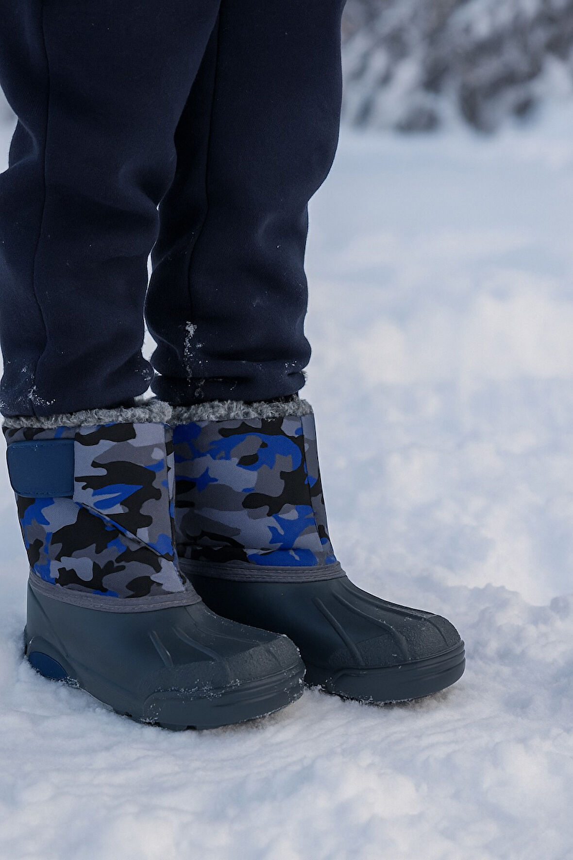Kışlık Kız Erkek Çocuk Içi Sıcak Astarlı Kar Bot Çizme