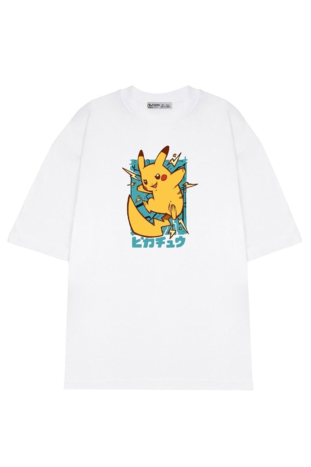 Unisex Oversize T-shirt Pokemon Pikachu 1