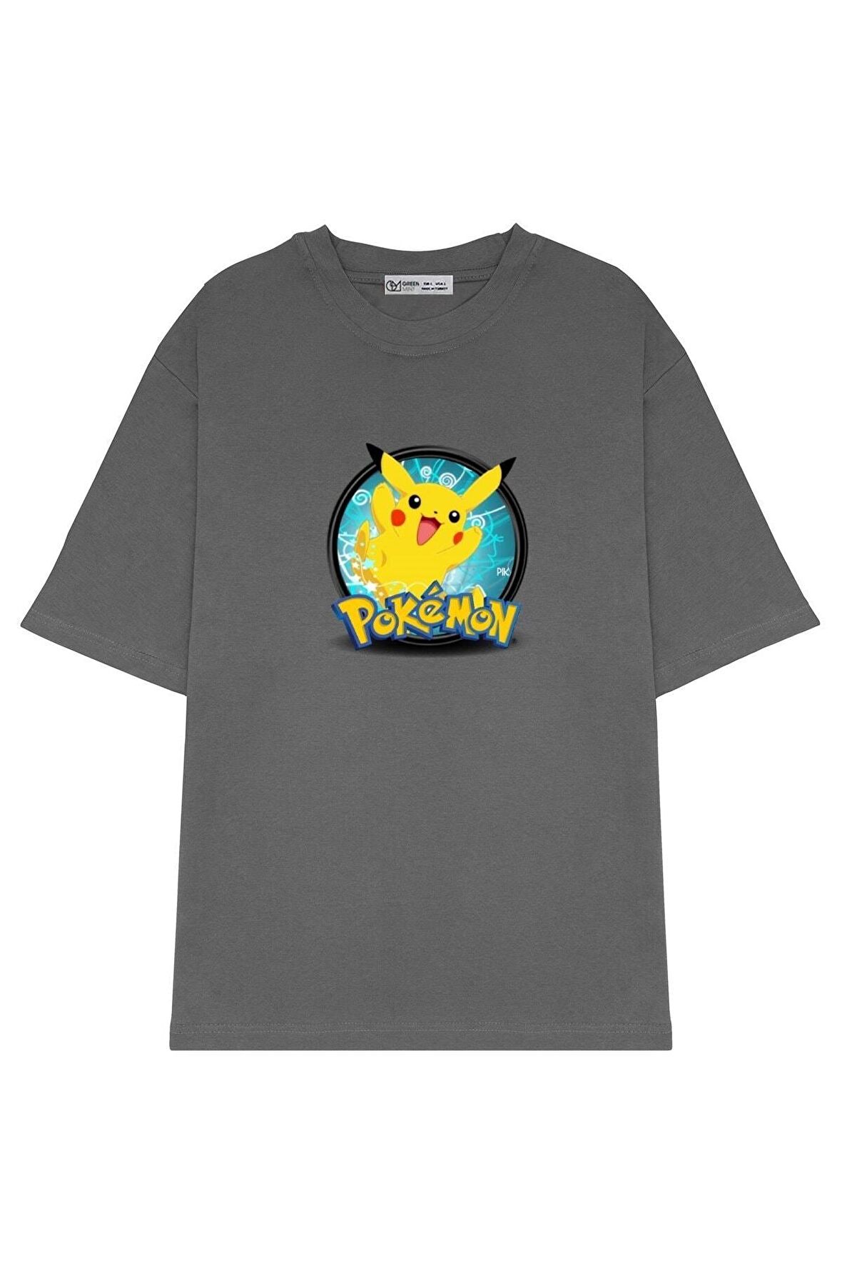 Unisex Oversize T-shirt Pokemon Pikachu2