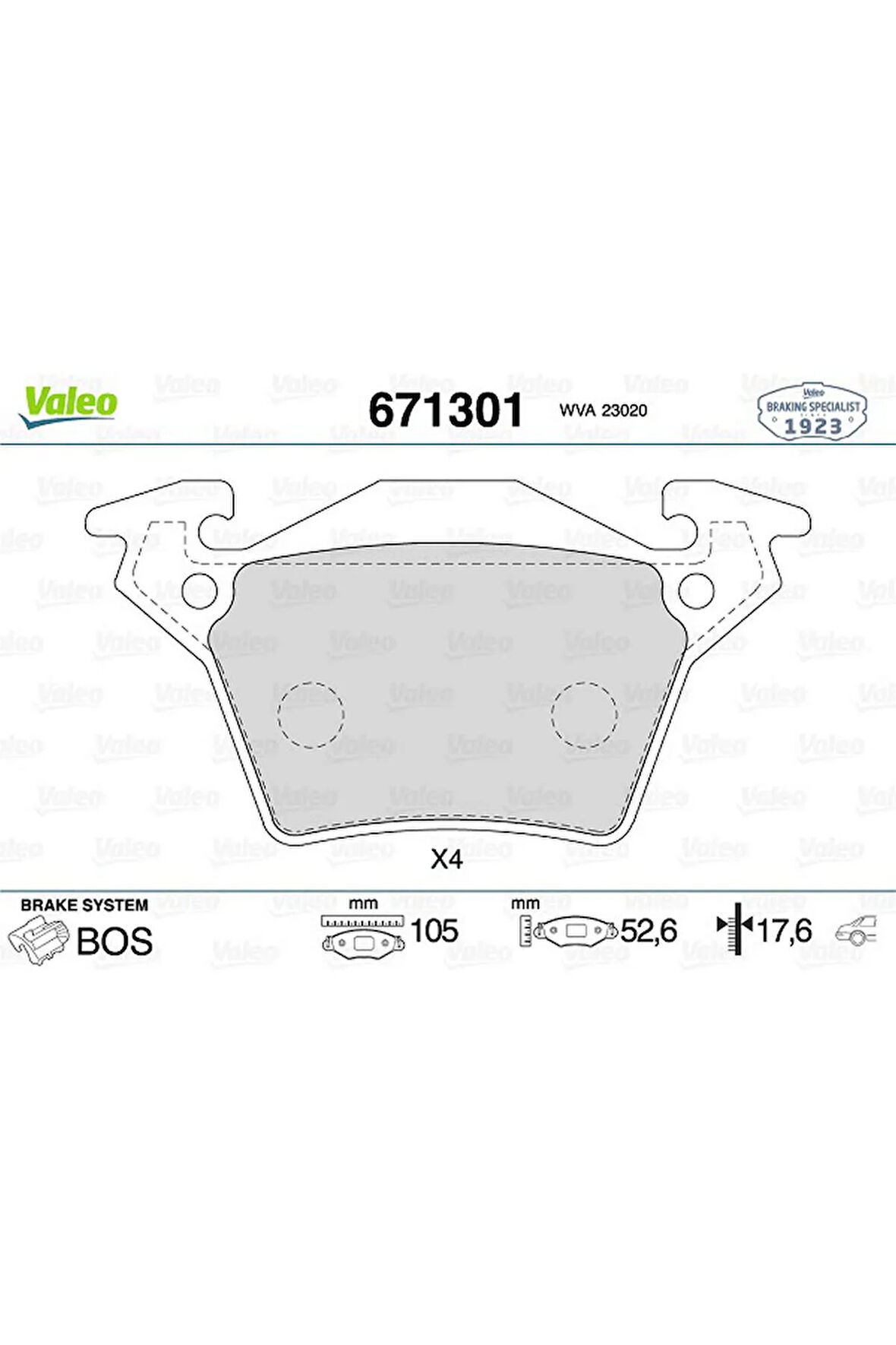 FREN BALATASI ARKA MERCEDES VITO W638 96 03 313105