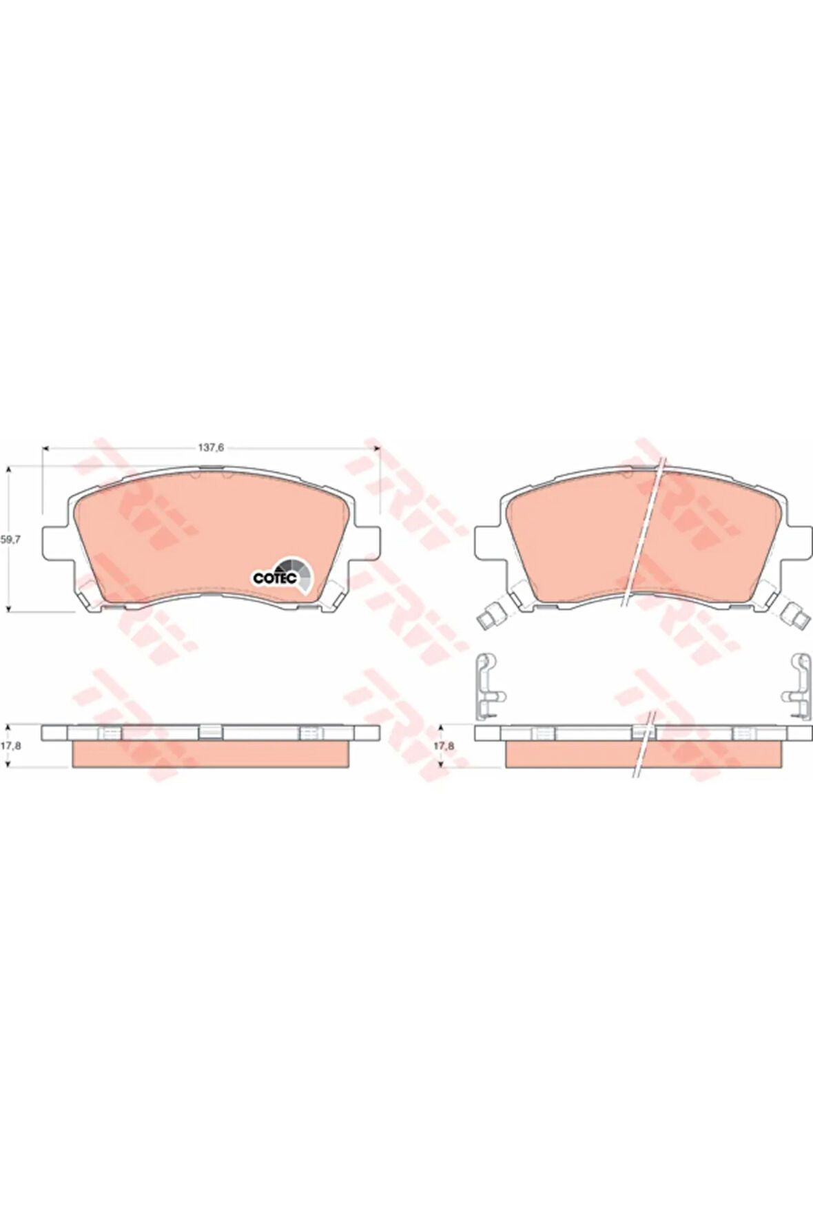 x ÖN BALATA SUBARU FORESTER 2.0-2.0T 97-02 -LEGACY II 2.5I 4WD 96-99