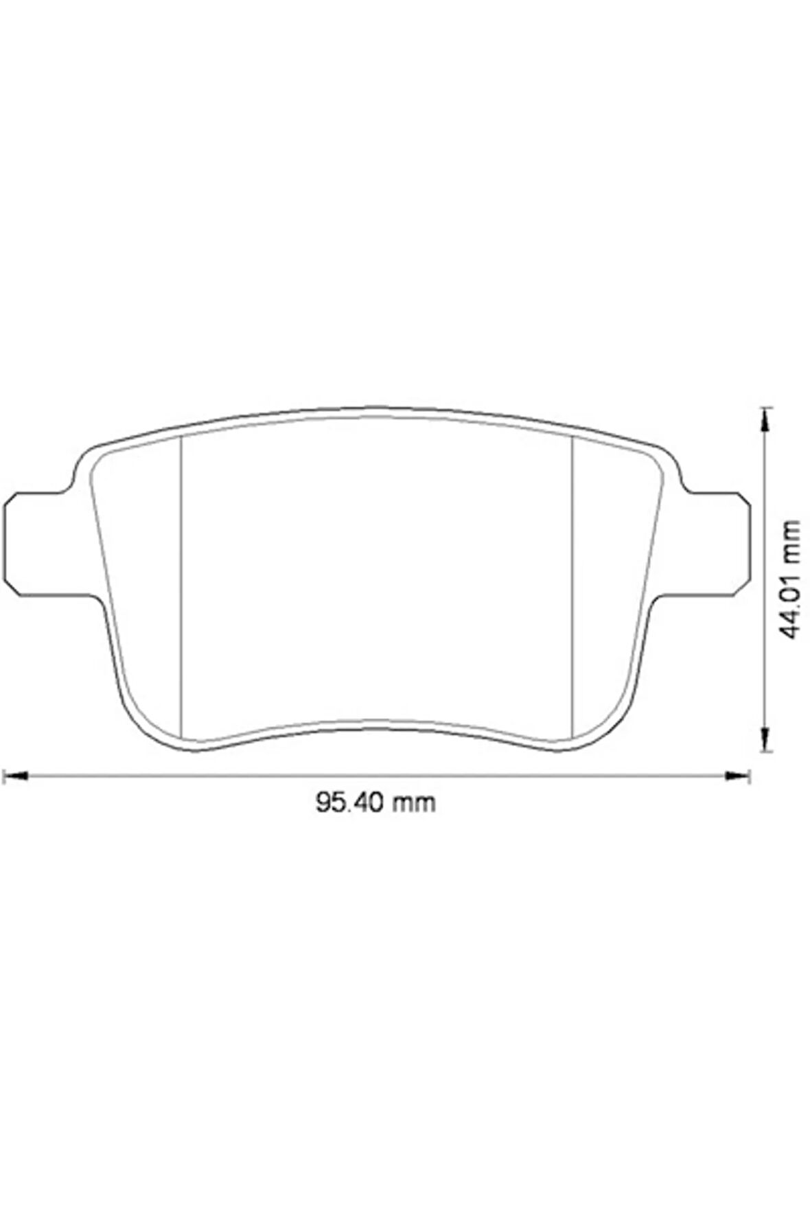Fren Balatası Arka Mercedes Cıtan W415 12 . Renault Kangoo 10