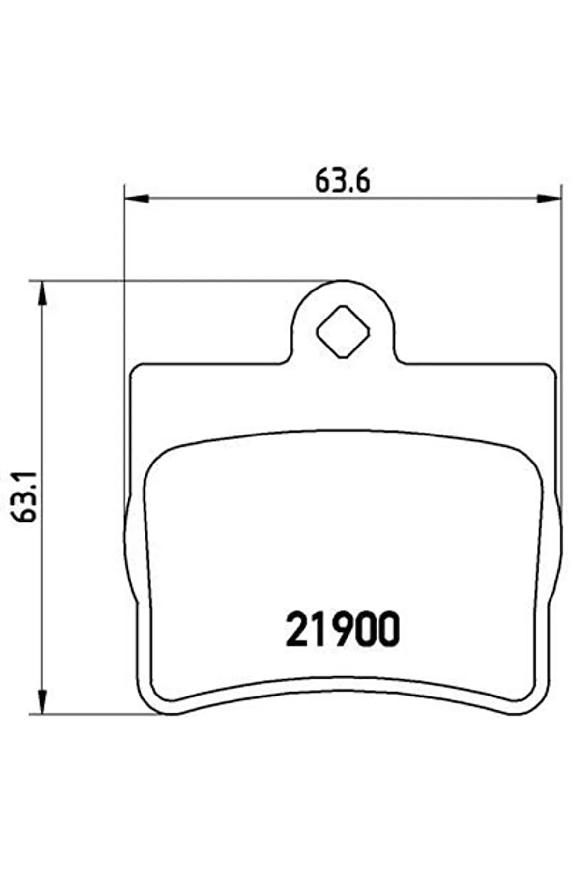 FREN BALATASI ARKA MERCEDES C-CLASS W202 94 00