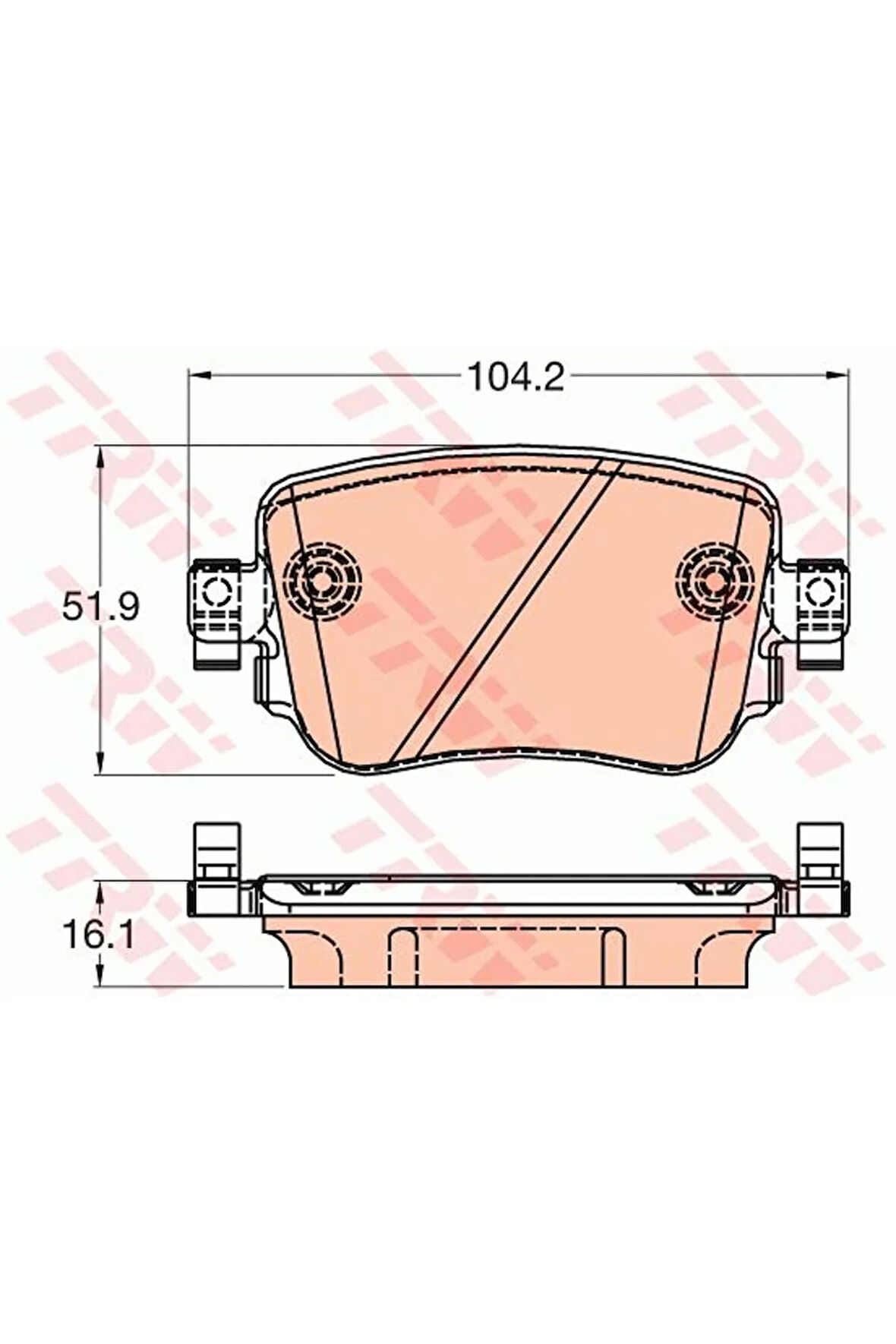 Arka Balata Vw Caddy Iv 1.0tsi-1.2tsi-1.4tsi-1.6tdi-2.0tdi 15 Audi A1 1.0tfsi-1.