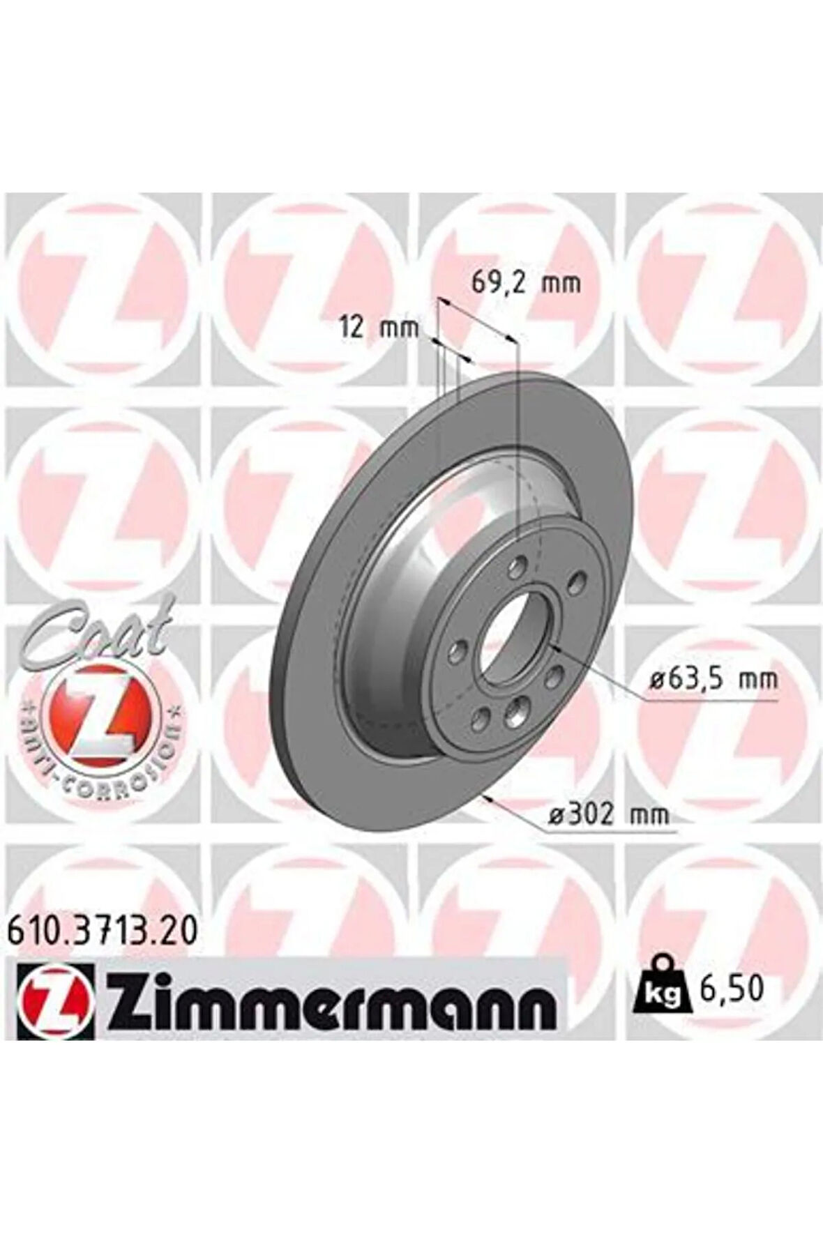 ARKA FREN DISK AYNASI VOLVO V70 III 07 D4 13 S80 II 2.0 3.2 /2.0TDI 08 XC70 06