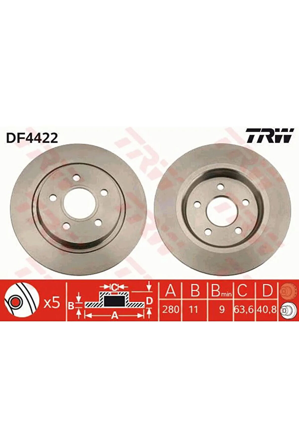 ARKA FREN DISKI AYNA FOCUS II04 11 C-MAX 07 09 VOLVO V50 04 12 C30 06 12 C70 II