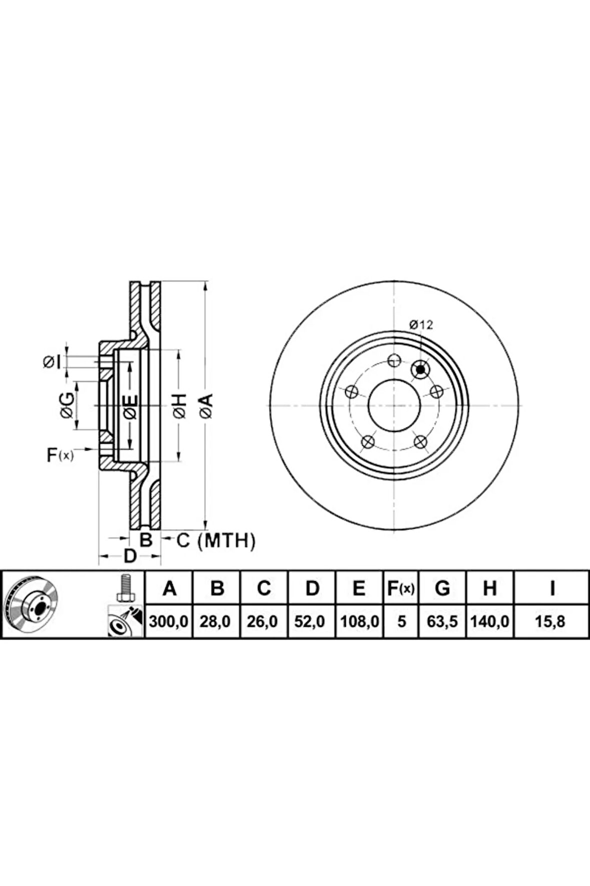 ON FREN DISK AYNASI MONDEO IV S MAX GALAXY 07 11 FREELANDER 2 06-14 EVOQUE 12-18