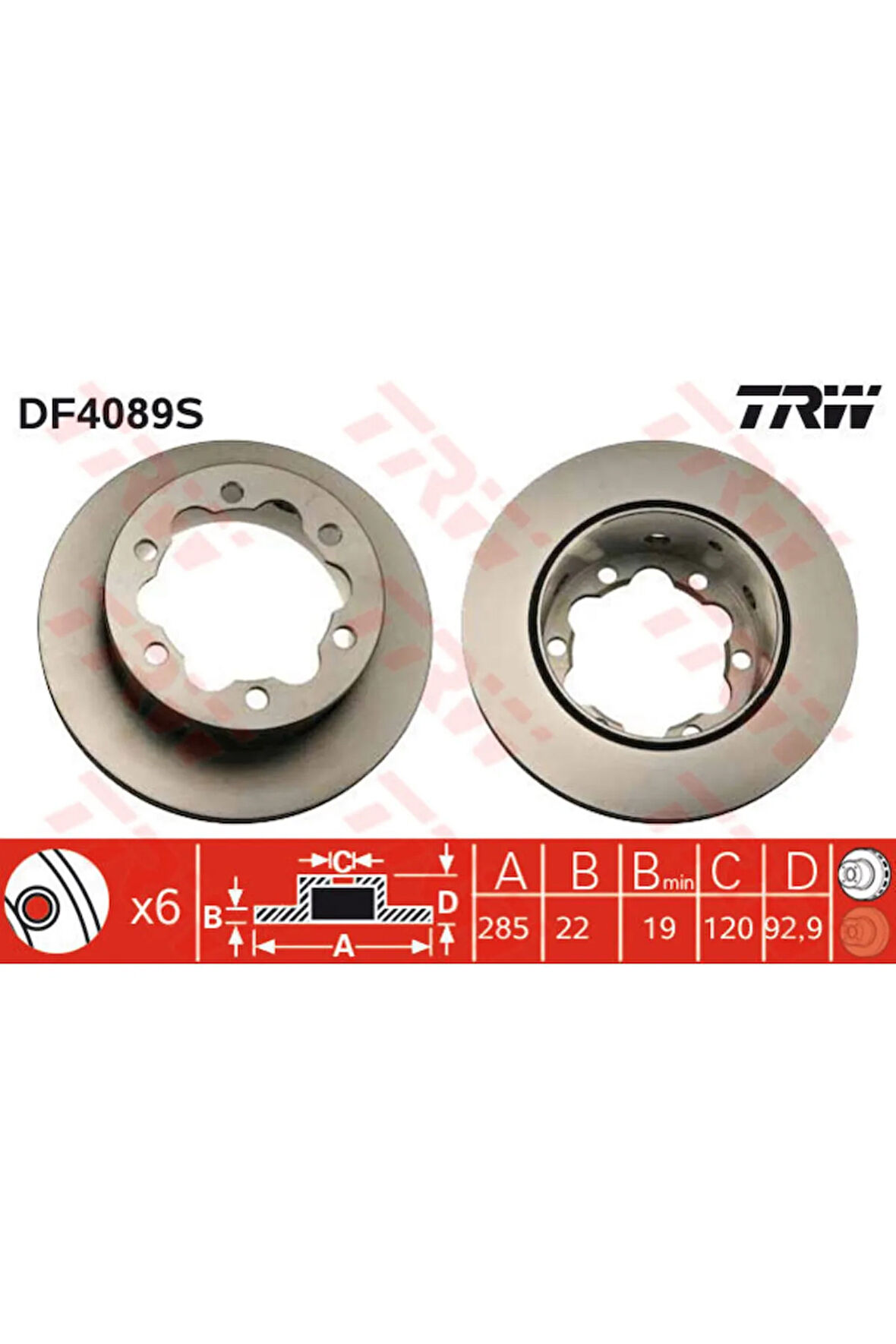 Fren Diski Arka Mercedes Sprinter B901 B904 . Vw Lt 28-35-46 Cift Teker