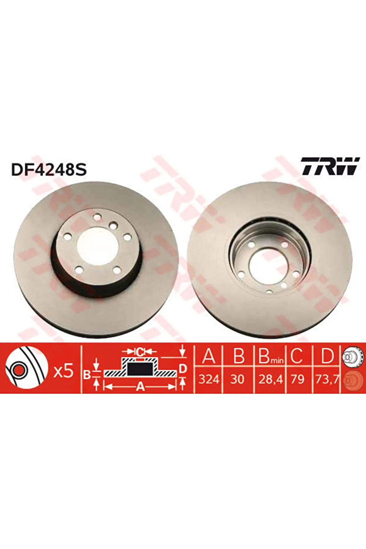 FREN DISKI ON ADET BMW E39 00 04