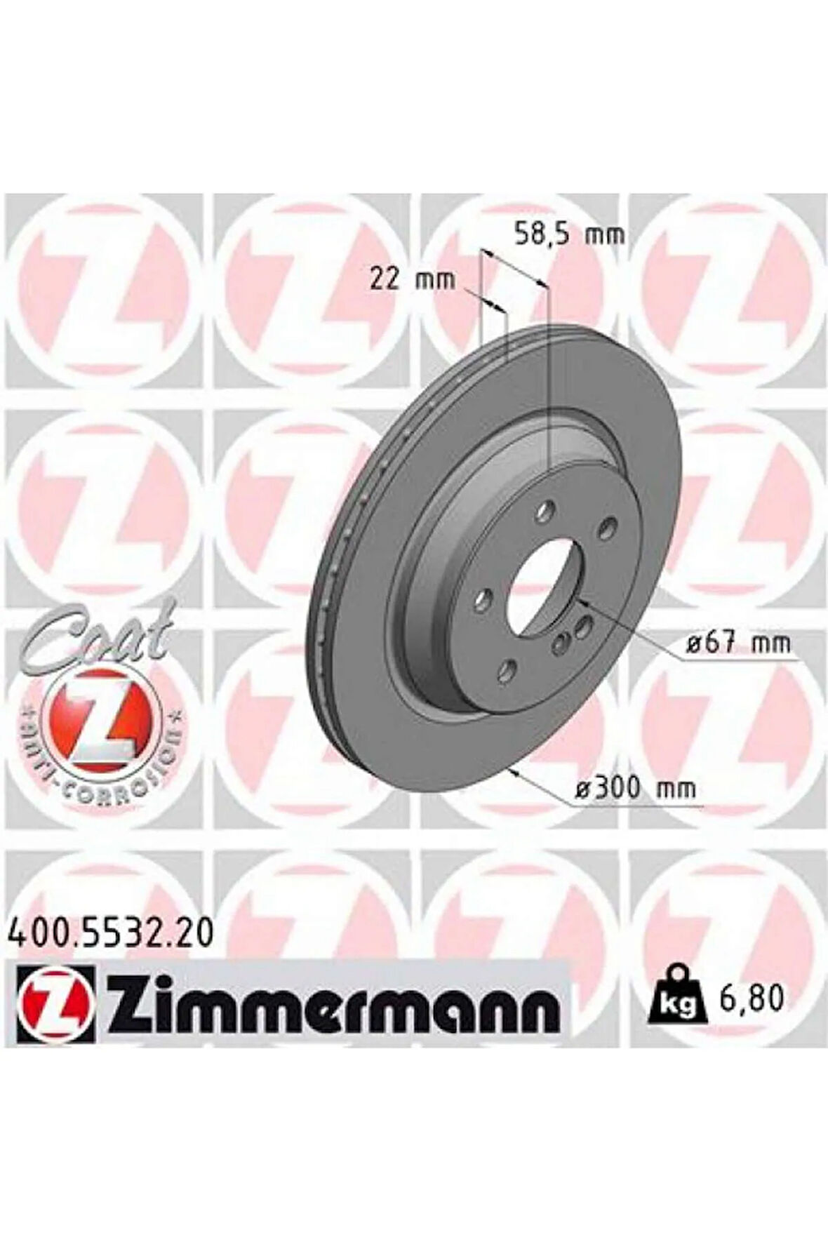 Fren Dıskı Arka Mercedes S-class W221 Sl-class R230 313105