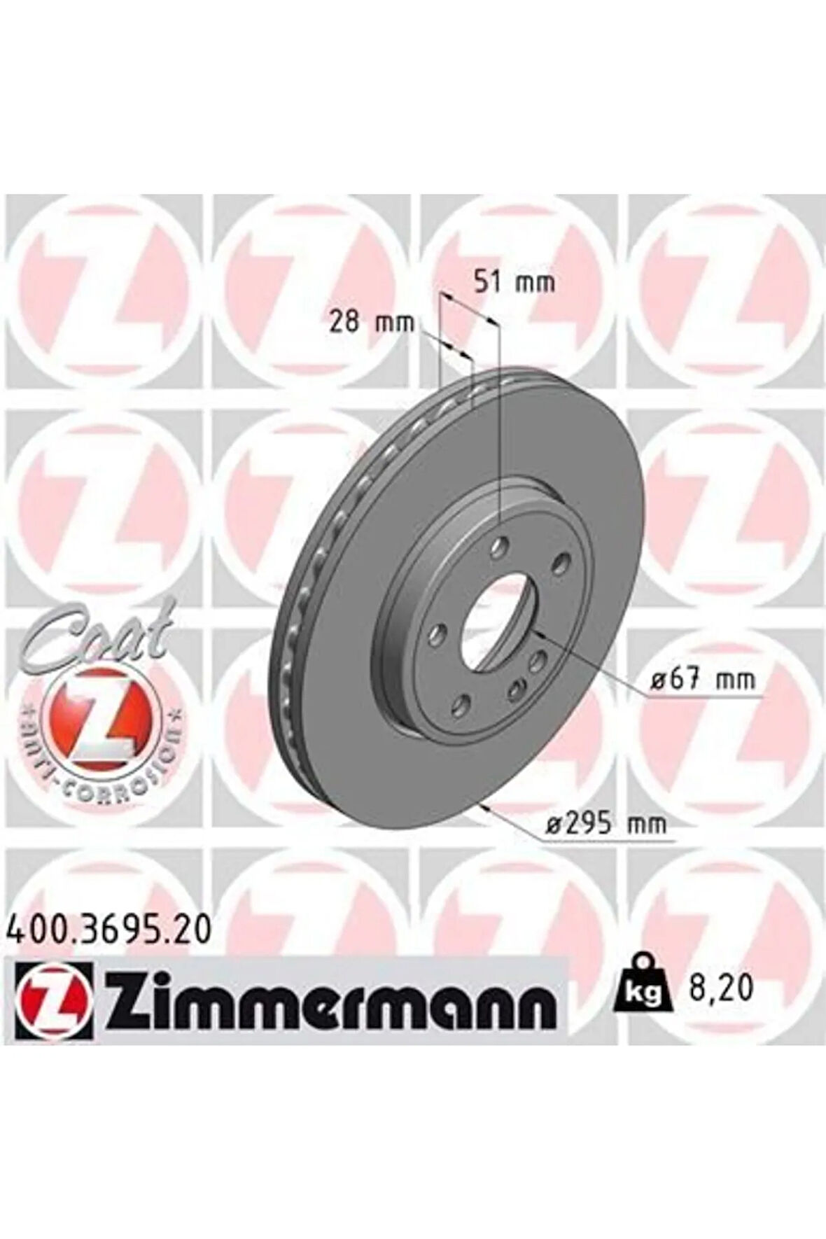 Fren Dıskı On Mercedes uyumlu  X117 C117 W176 W246 X156 400.3695.20 Oem