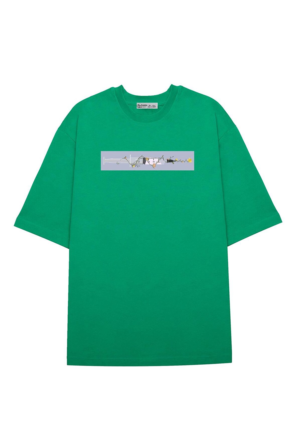 Unisex Oversize T-shirt Enjektör Hemşire