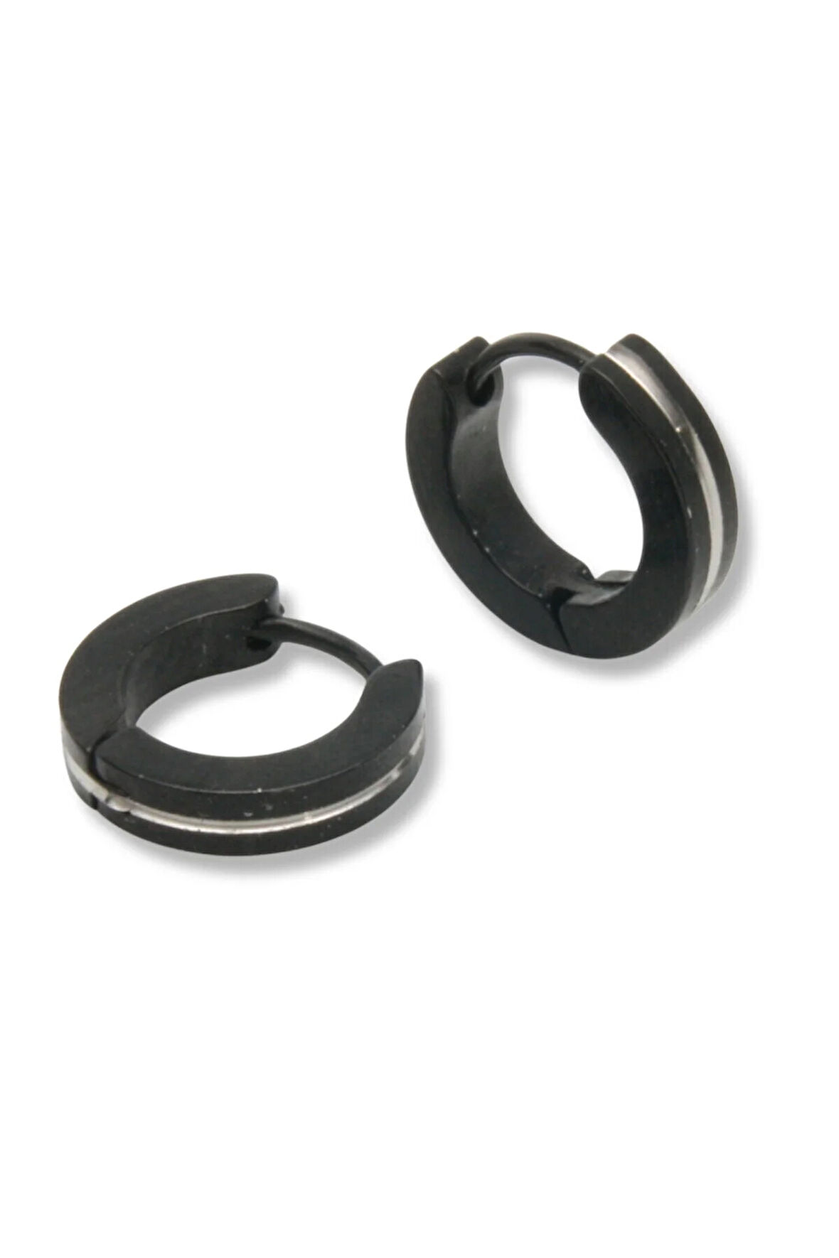 Çelik Spor Siyah Küpe