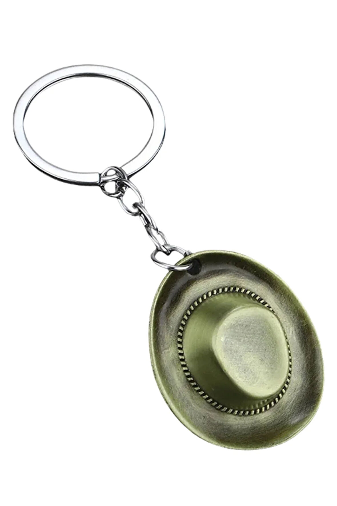 Yeşil Kovboy Şapkası Anahtarlık