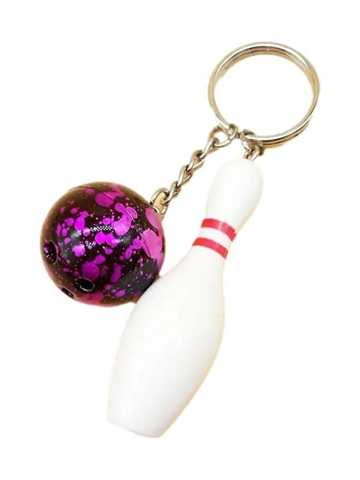 Ocean Pole Bowling Mor Anahtarlık