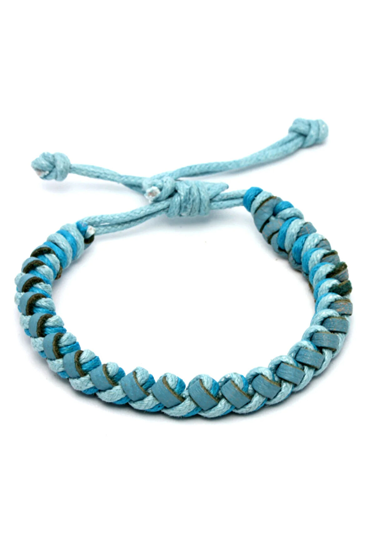 Deri Örgü Bileklik No8